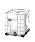 Schütz MX1000 food grade IBC 1000L new with DN50 Viton ball valve and plastic pallet
